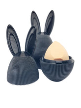 Load image into Gallery viewer, Beauty Blender Makeup Case Black Satin Bunny Cosmetic Holder