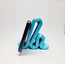 Load image into Gallery viewer, Modern Phone Stand Cell Phone/Tablet Stand Curvy Shaped Smartphone and Small Tablets Kindle Holder
