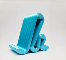 Load image into Gallery viewer, Modern Phone Stand Cell Phone/Tablet Stand Curvy Shaped Smartphone and Small Tablets Kindle Holder