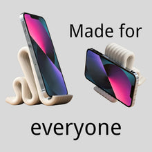 Load image into Gallery viewer, Modern Phone Stand Cell Phone/Tablet Stand Curvy Shaped Smartphone and Small Tablets Kindle Holder