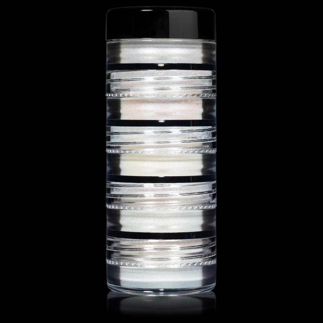 5 MYO Whiteout Stackable Iridescent Shimmer Eyeshadow Pigments