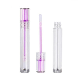 6ML Purple Or Blue Lip Gloss Tubes Empty Lipgloss Bottle Cylinder Transparent Lip Tube Makeup Tools Empty Gloss Container