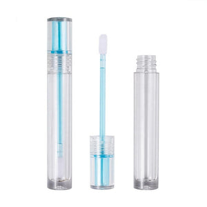 6ML Purple Or Blue Lip Gloss Tubes Empty Lipgloss Bottle Cylinder Transparent Lip Tube Makeup Tools Empty Gloss Container