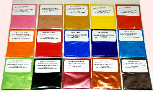 10 Piece Myo Prism Mixed Sampler #1 Eyeshadow Pigment Mica Set (In Baggies No Jars)