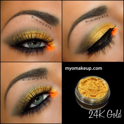 Myo 24K Gold Eyeshadow Pigment Mica Cosmetic Mineral Loose Powder Makeup