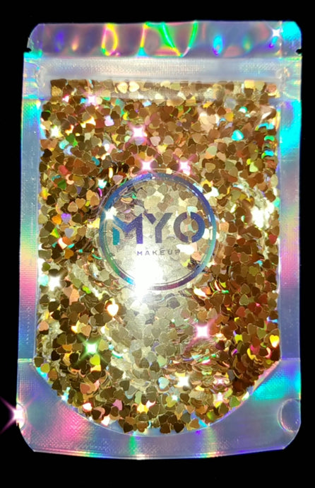 1 Ounce Heart Of Gold Loose Glitter