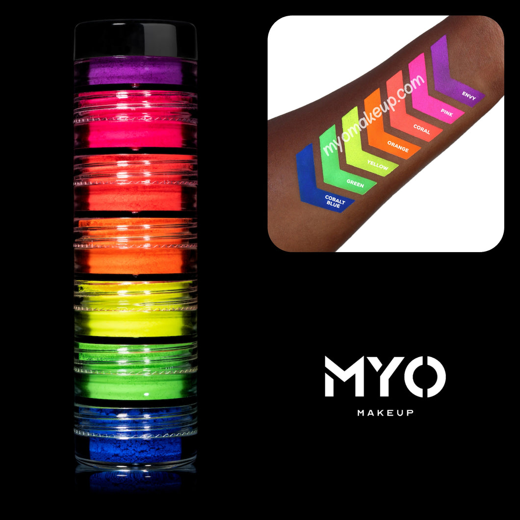 7 MYO Stackable All Ultra Bright Matte Eyeshadow Pigments