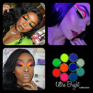 Wholesale (10 Sets 100 Pieces 10 Of Each Color) 10 Piece Set MYO Ultra Bright Eyeshadow Pigment Color Collection